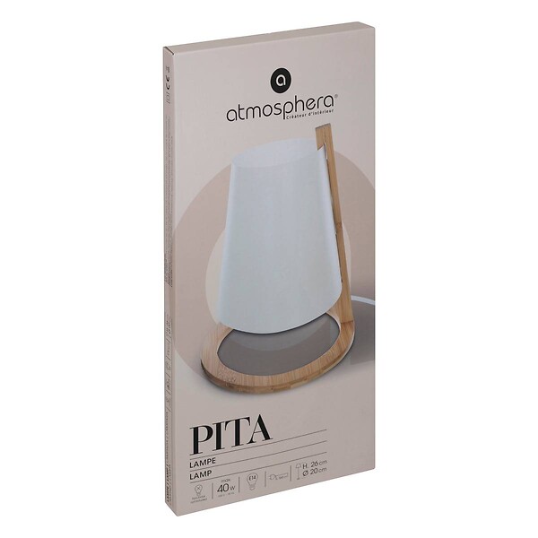 ATMOSPHERA - Lampe à poser en Bambou H 26 cm - large