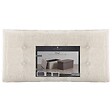 ATMOSPHERA - 2 en 1 Pouf pliant double et coffre de rangement Beige aspect Lin 76 x H 38 cm - vignette