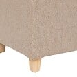 ATMOSPHERA - Pouf "Leandre" pin beige 35x35x35cm - vignette