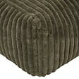 ATMOSPHERA - Pouf Muzi rectangulaire côtelé 61x78cm vert - vignette