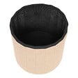 ATMOSPHERA - Pouf Pliable Coffre Jaiko en Bouclette Beige 32x38cm - vignette
