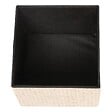 ATMOSPHERA - Pouf Coffre Pliable Olma 38x38cm Creme - vignette