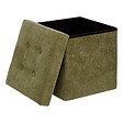 ATMOSPHERA - Pouf Lysandre 38x38cm kaki - vignette