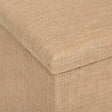 5 FIVE SIMPLY SMART - Pouf de rangement "Mix 'n' Modul" en toile de jute beige 76x38cm - vignette