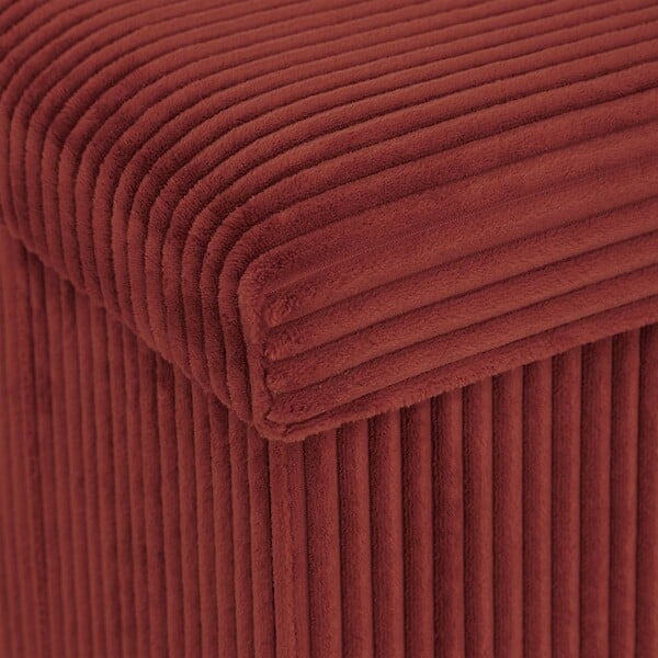 ATMOSPHERA - Pouf pliant Arum ambre 38x38cm - large