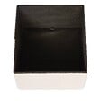 ATMOSPHERA - Pouf Pliable Coffre Soana en bouclette Ivoire 38x38cm - vignette