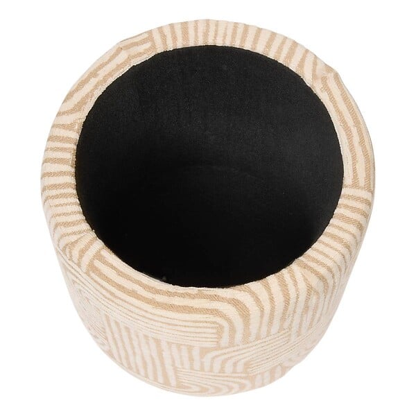 ATMOSPHERA - Pouf Coffre Nubo Beige 31x34cm - large