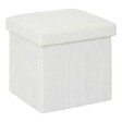 5 FIVE SIMPLY SMART - Pouf pliable Mix'n modul 31x31 cm bouclette blanche - vignette