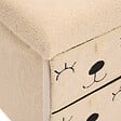 ATMOSPHERA - Pouf Pliant Enfant Ezzio Beige 4 Tirroirs 39x38x50 cm - vignette
