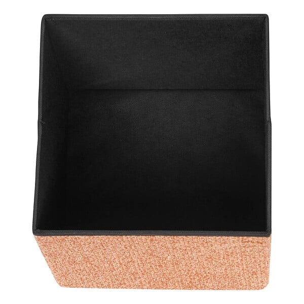 ATMOSPHERA - Pouf Coffre Pliable Oxia 38x38cm Ambre - large