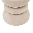 ATMOSPHERA - Pouf Ritem rond D.36cm crème - vignette