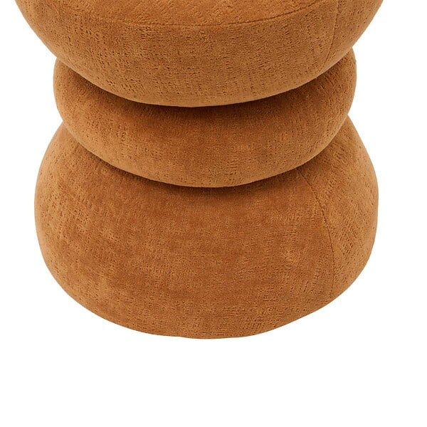 ATMOSPHERA - Pouf Ritem rond D.36cm ambre - large
