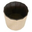ATMOSPHERA - Pouf Fink rond pliable D.38cm beige - vignette