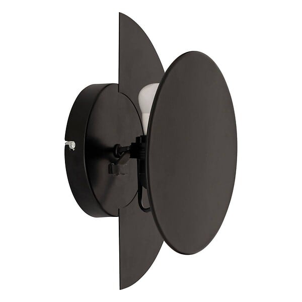 ATMOSPHERA - Applique murale Mysti noir 25x12cm - large