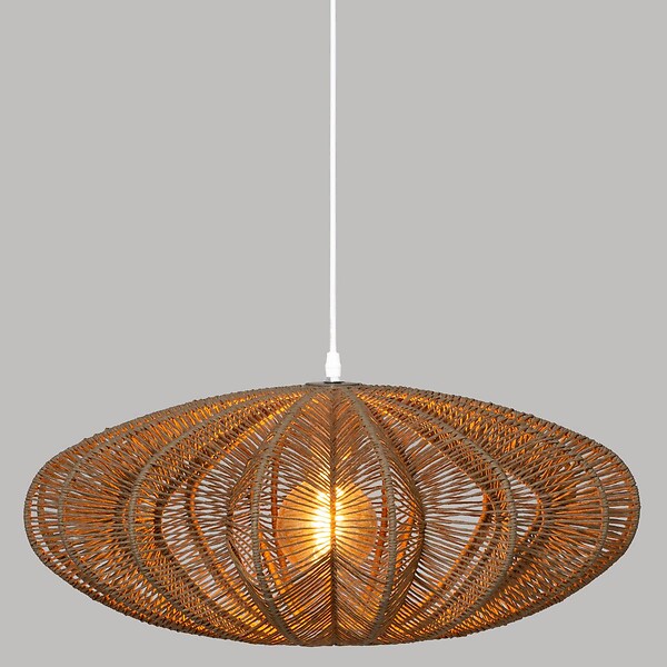ATMOSPHERA - Luminaire Suspension Beige Nature D 57 cm - large
