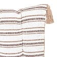 ATMOSPHERA - Coussin de sol Groove 120x60cm rayé beige lin - vignette