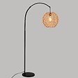 ATMOSPHERA - Lampadaire Arc Beige et Noir H 180 cm - vignette
