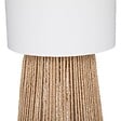 ATMOSPHERA - Lampadaire en corde Beige et Abat-jour Blanc H 130 cm - vignette