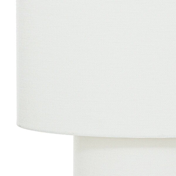 ATMOSPHERA - Lampadaire en métal et tissu Blanc  H 115 cm - large