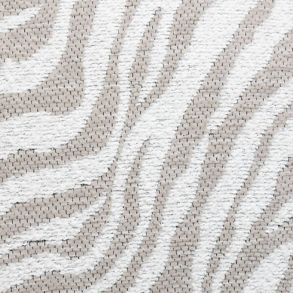 ATMOSPHERA - Housse de coussin Jeni chenille beige lin 40x40cm - large