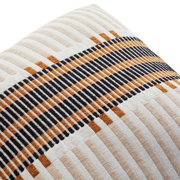 ATMOSPHERA - Coussin "Jangwa" jacquard lin 40x40cm - large