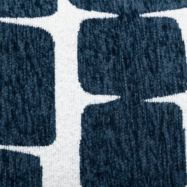 ATMOSPHERA - Housse de coussin Jeni chenille bleu égéen 50x30cm - large