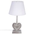 ATMOSPHERA - Lampe à poser Pied en bois forme Coeur H 49 cm - vignette