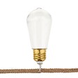 ATMOSPHERA - Guirlande décorative à piles 10 LED Ampoules sur Cable aspect Corde L 165 cm - vignette
