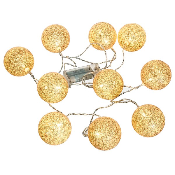 ATMOSPHERA - Guirlande LED 10 boules D6 - large