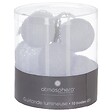 ATMOSPHERA - Guirlande décorative à piles 10 LED Boules en Coton Blanc D 6 x L 165 cm - vignette