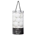 ATMOSPHERA - Guirlande décorative lumineuse 20 LED Boules en Coton Blanc D 6 x L 435 cm - vignette