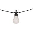 ATMOSPHERA - Guirlande Lumineuse Solaire façon guinguette 10 Ampoules transparentes LED Blanc chaud sur 5 mètres - vignette