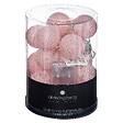 ATMOSPHERA - Guirlande LED 16 boules pile rose clair L255cm - vignette