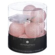 ATMOSPHERA - Guirlande décorative à piles 10 LED Boules en Coton Rose D 6 x L 165 cm - vignette