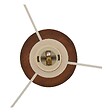 ATMOSPHERA - Lampadaire Sergio cylindrique H.150cm marron - vignette