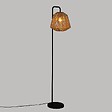 ATMOSPHERA - Lampadaire pied en métal noir et abat-jour Beige H 150 cm - vignette