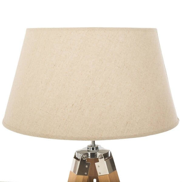 ATMOSPHERA - Lampadaire Trépied en Bambou et Abat-jour Ivoire H 145 cm - large