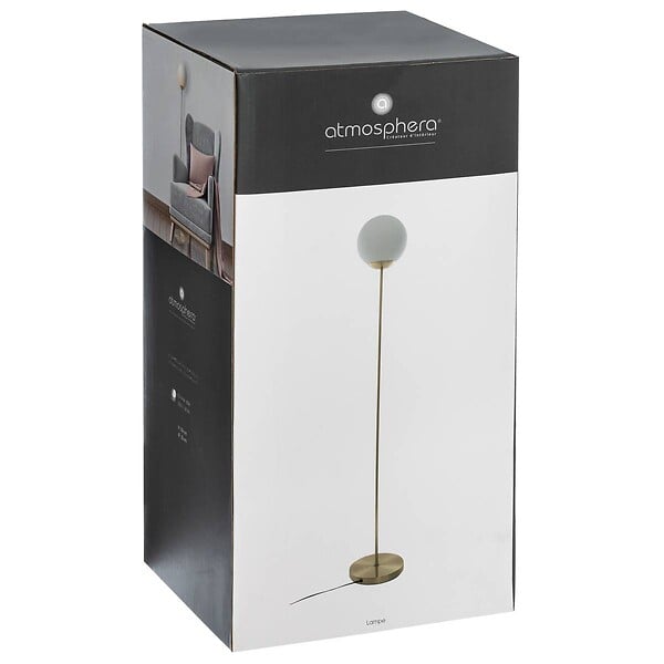 ATMOSPHERA - Lampadaire en métal Doré et Verre H 134 cm - large