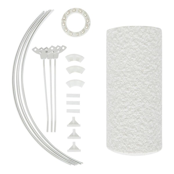 ATMOSPHERA - Abat-jour Beline D30cm blanc - large