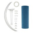 ATMOSPHERA - Abat-jour Beline D30cm bleu canard - vignette
