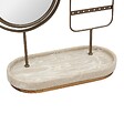 5 FIVE SIMPLY SMART - Miroir de beauté porte-bijoux Come ovale 25,5x27cm beige - vignette