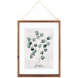 ATMOSPHERA - Cadre décoratif Feuilles en Bois et Verre 38 x 48 cm - vignette