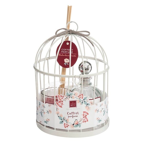 ATMOSPHERA - Coffret Senteur Poésie Zen Cage en métal , Diffuseur de parfum et Bougie parfumée - large