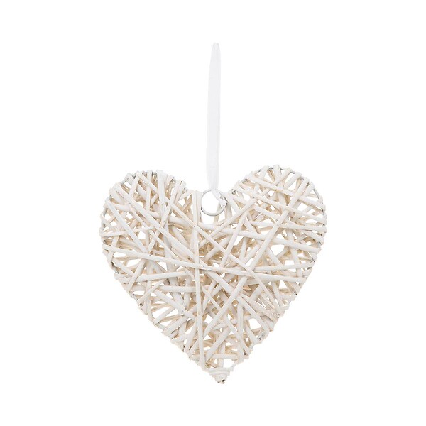 ATMOSPHERA - Déco murale osier coeur D20cm - large