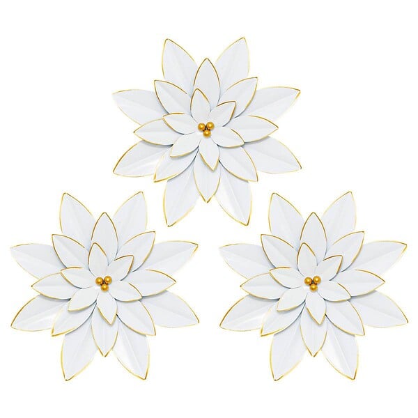 ATMOSPHERA - 3 déco murale "Alya" D24cm - large