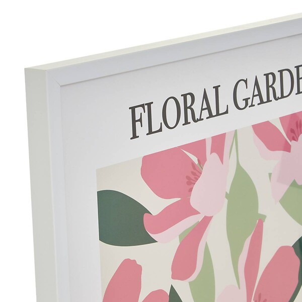 ATMOSPHERA - Affiche encadrée Fleur de rose 50x70cm - large