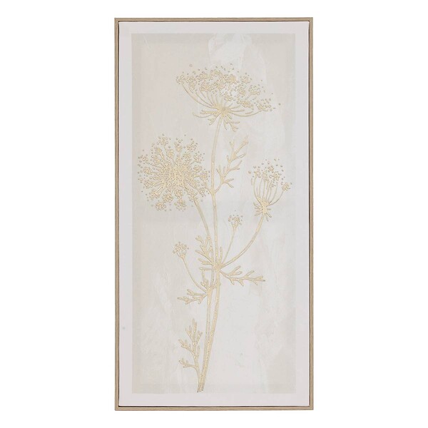 ATMOSPHERA - Toile 3D Beryl blanc 30x60cm - large