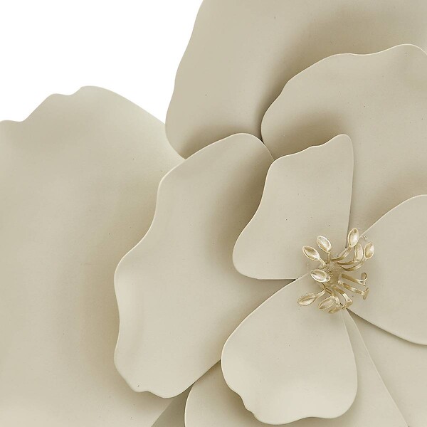 ATMOSPHERA - Décoration murale Flok 29x29cm beige - large