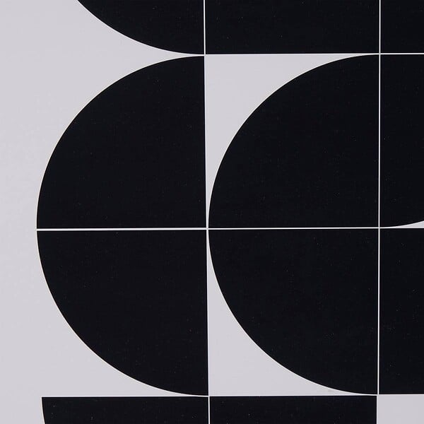 ATMOSPHERA - Affiche encadrée Adem noir et blanc 50x70cm - large