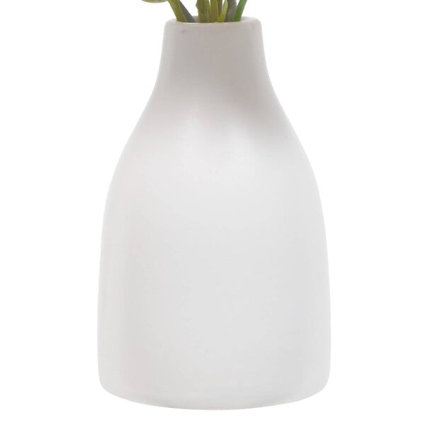 ATMOSPHERA - Composition Florale Artificielle Bina H19 cm avec Pot en Grès - large
